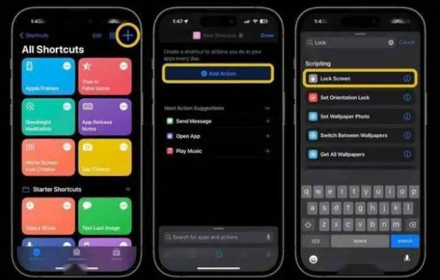 楚雄苹果14锁屏维修店分享iPhone14升级iOS16.4后如何创建锁屏快捷方式 