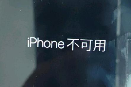 楚雄苹果服务网点分享锁屏界面显示“iPhone 不可用”如何解决 